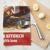 Linge De Cuisine Père Noël Fruitcake Noël personnalisé (Quart Plié)