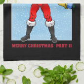 Linge De Cuisine Père Noël Joyeux Noël Partie 2 (Plié)