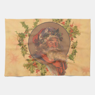 Linge De Cuisine Père Noël Leyendecker Antique Victorien