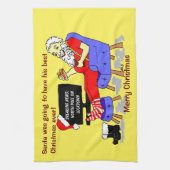Linge De Cuisine Père Noël Meilleur dessin de Noël jamais drôle (Vertical)