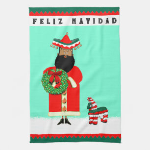 Linge De Cuisine Père Noël mexicain