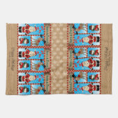Linge De Cuisine Père Noël mignon et amis (Horizontal)