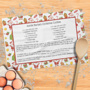 Linge De Cuisine Père Noël Pain d'épice Mignon Noël Famille Recette