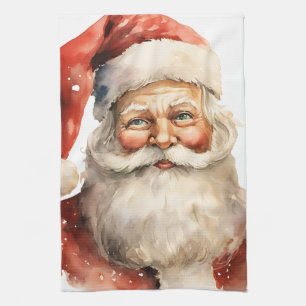 Linge De Cuisine Père Noël rétro
