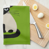 Linge De Cuisine Père Noël siamérindienne| Cat de Noël drôle (Quart Plié)