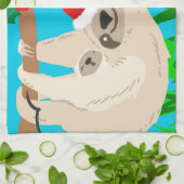 Linge De Cuisine père Noël sloth (Plié)