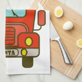 Linge De Cuisine Père Noël vue de devant Joyeux Noël (Quart Plié)