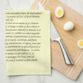 Linge De Cuisine Pères de pèlerin de fleur printanière - signature (Quart Plié)