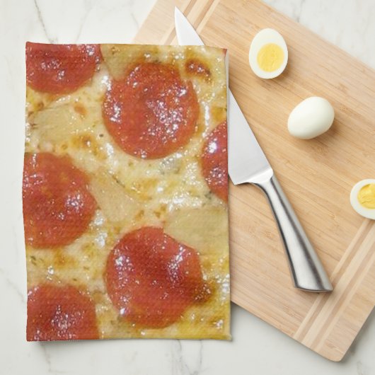 Linge De Cuisine Perfection de pepperoni (Quart Plié)