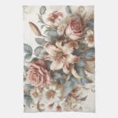 Linge De Cuisine Perfection florale ancienne légère (Vertical)