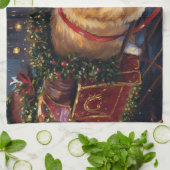 Linge De Cuisine Période festive de Noël Corgi (Plié)