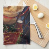 Linge De Cuisine Période festive de Noël Corgi (Quart Plié)