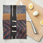 Linge De Cuisine Perles-Batik en tissu de boue (Quart Plié)