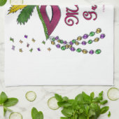 Linge De Cuisine Perles de plumes Mardi Gras (Plié)