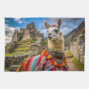 Linge De Cuisine Pérou Llama