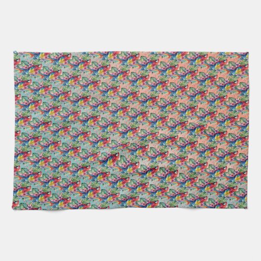Linge De Cuisine Perroquet (Horizontal)
