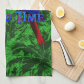 Linge De Cuisine Perroquet de temps d'île (Quart Plié)