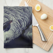 Linge De Cuisine Perroquet gris d'Afrique mignon oiseau (Quart Plié)