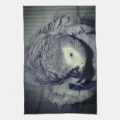 Linge De Cuisine Perroquet gris d'Afrique mignonne Oiseau 2  (Vertical)