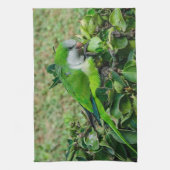 Linge De Cuisine Perroquet vert (Vertical)