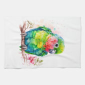 Linge De Cuisine Perroquet vert - Bébé mignon oiseau (Horizontal)