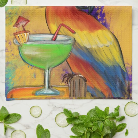 Linge De Cuisine Perroquets (Plié)