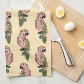 Linge De Cuisine Perroquets de style de Zentangle (Quart Plié)