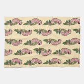 Linge De Cuisine Perroquets de style de Zentangle (Horizontal)