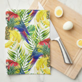 Linge De Cuisine Perroquets et fruit tropical (Quart Plié)