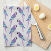 Linge De Cuisine Perroquets pourpres (Quart Plié)