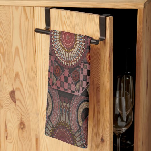 Linge De Cuisine Persan sunniest encadré ethnique (Pliage en tiers)