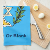 Linge De Cuisine Persian Magen David Menorah (Quart Plié)