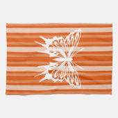 Linge De Cuisine Persimmon Victorian Stripe avec Papillon (Horizontal)