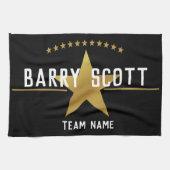 Linge De Cuisine Personalised Sport Player Print – Gold Star Award (Horizontal)