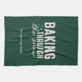 Linge De Cuisine Personalized “Baking Through the Snow” Christmas (Horizontal)