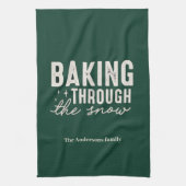 Linge De Cuisine Personalized “Baking Through the Snow” Christmas (Vertical)