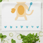 Linge De Cuisine Personalized Chef Cat Kitchen Towel (Plié)