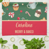 Linge De Cuisine Personalized Christmas Baking Pattern (Plié)