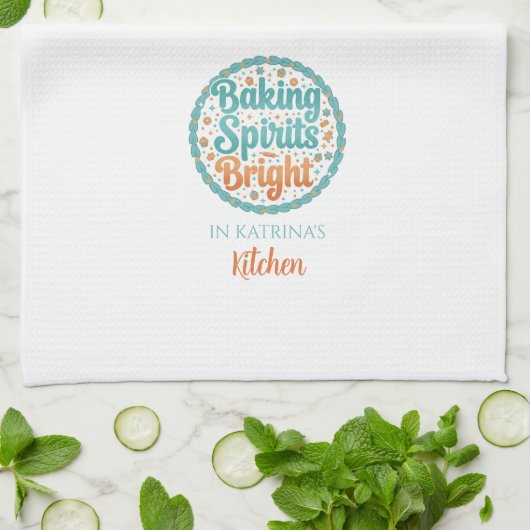 Linge De Cuisine Personalized Christmas Kitchen Towels (Plié)