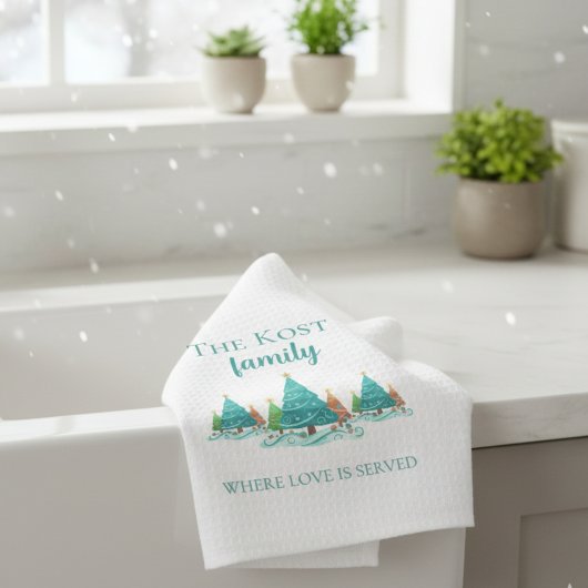 Linge De Cuisine Personalized Christmas Kitchen Towels