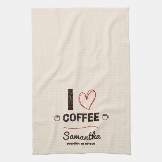 Linge De Cuisine Personalized Coffee Lover Kitchen Decor (Vertical)