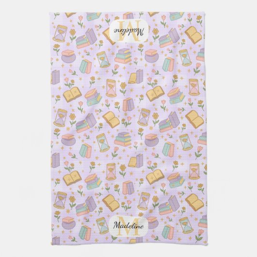 Linge De Cuisine Personalized Cute Magic Monogram Kitchen Towels (Vertical)