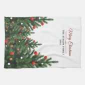 Linge De Cuisine Personalized Family Name Christmas Tree (Horizontal)