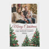 Linge De Cuisine Personalized Family Photo Christmas Tree (Vertical)