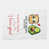 Linge De Cuisine Personalized Funny Food Valentine Kitchen Towel (Horizontal)