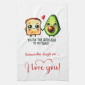 Linge De Cuisine Personalized Funny Food Valentine Kitchen Towel (Vertical)