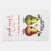Linge De Cuisine Personalized Funny Love Food Kitchen Towel (Horizontal)