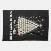Linge De Cuisine Personalized Golf Christmas Tree Equipment Family (Horizontal)