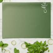 Linge De Cuisine Personalized green (Plié)