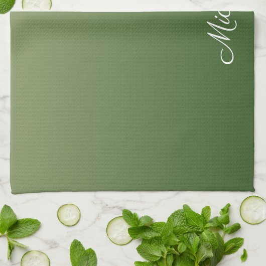 Linge De Cuisine Personalized green (Plié)